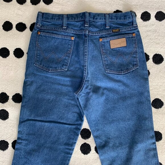 Wrangler Vintage Cowboy Cut Jeans Slim Fit Bootcut Denim - Picture 5 of 13